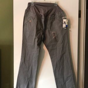 NWT grey maternity chinos!